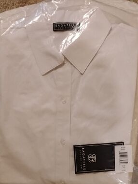 Baggallini White Men's Dress Shirt